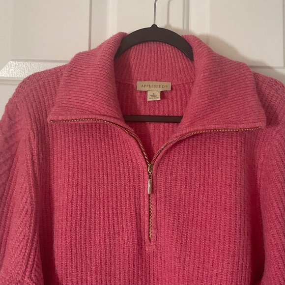 Quarter Zip Sweater - Pink NWOT - Picture 9 of 15